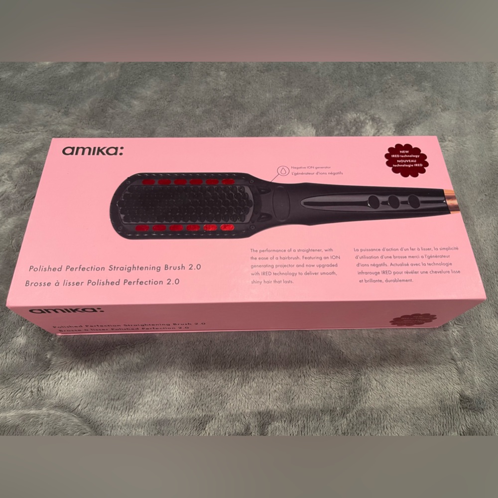 Amika Polished Perfection Straightening Brush 2.0 - New!